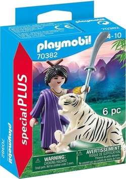 LUCHADORA ASIATICA CON TIGRE PLAYMOBIL