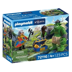 TROLL CON TESORO DE CABALLERO LEON PLAYMOBIL