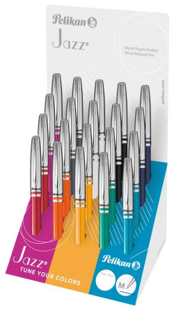 EXP 20 CANETA JAZZ CLASICC COLECCTION CORES SORTIDOS