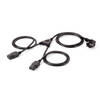 Cable Alimentacion Equip Shuko 90Âº Macho A 2 Iec Hembra 1.8M