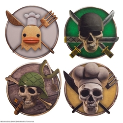 Set 4 Posavasos Personajes One Piece #2