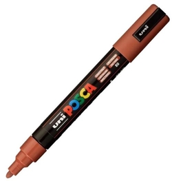 MARCADOR UNI-POSCA PC5M COLOR CASTAÑA PUNTA 1,8-2,5MM
