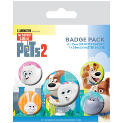 Secret Life Of Pets 2 - Pack De Chapas For Pet Sake