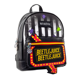 Mini Mochila Beetlejuice Señal De Neón
