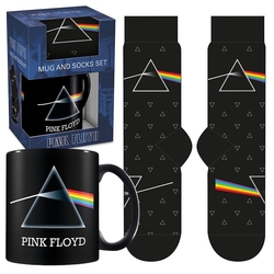 Caja regalo taza y cakcetín El Lado oscuro de la Luna Pink F