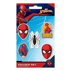 Set De Gomas De Borrar Spiderman