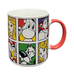Taza Con Retratos De Asterix 300Ml