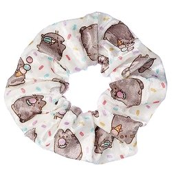 Coletero Pusheen The Cat White Ice Cream Hair Scrunchie