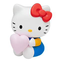 Lámpara 3D Hello Kity Con Corazón 16 Cm