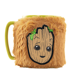 Taza Con Funda De Peluche Groot 440 Ml