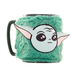 Taza Con Funda De Peluche Grogu 440 Ml