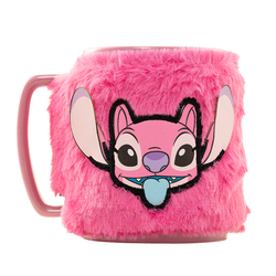 Taza Con Funda De Peluche Angel 440 Ml