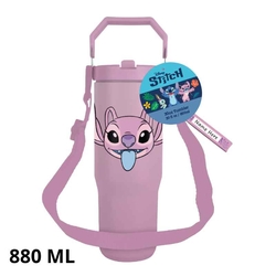 Lilo & Stitch - Taza De Viaje 880 Ml Con Cuerda Angel