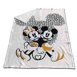Manta Coralina Sherpa Mickey &, Minnie Disney