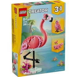FAUNA SALVAJE FLAMENCO ROSA 3 EN 1 LEGO