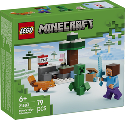 LA AVENTURA DE STEVE EN LA TAIGA LEGO MINECRAFT