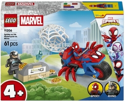 SPIDEY EN SU MOTO VS RINO LEGO MARVEL