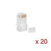 CONECTOR DE RED RJ45 LANBERG PLU-6020 - PARA CABLEADO UTP CA