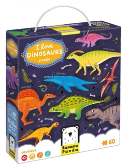 I LOVE DINOSAURS PUZLE +4 AÑOS