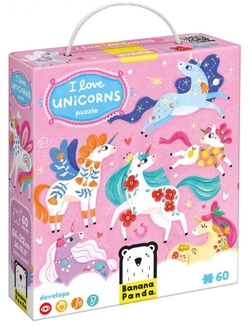 I LOVE UNICORNS PUZZLE 4 YEARS
