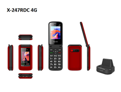 Telefono Qubo X-247Rdc Rojo 4G 2,4+1,77 Varios