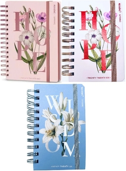 Agenda espiral anual 2026 serie spring día página 10x15cm