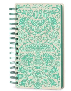 Agenda espiral anual 2026 serie hope día página 10x15cm modelos surtidos