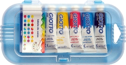 Paq/5 estuche 5 tempera tubo giotto 7,5ml colores primarios