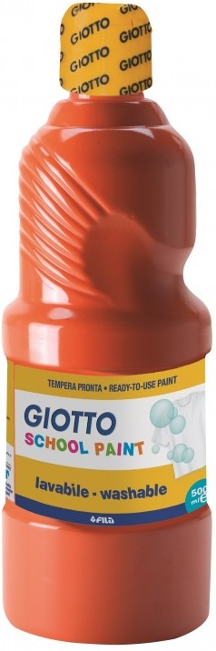 POT TEMPERA ESCOLAR GIOTTO 500ML VERMELL BERMELLON