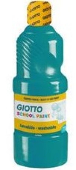 FRASCO TEMPERA ESCOLAR GIOTTO 500ML AZUL TURQUESA
