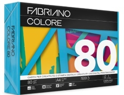 PAQUETE A4 500H 80G FABRIANO COLORE AZUL CIELO