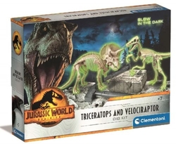 VELOCIRAPTOR E TRICERATOPS JURASSIC WORLD
