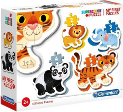 ANIMALES SALVAJES PRIMER PUZZLE 3 6 9 12 PIEZAS