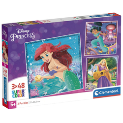 Puzzle Princesas Disney 3X48Pzs