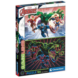 Puzzle Glowing Los Vengadores Avengers Marvel 104Pzs