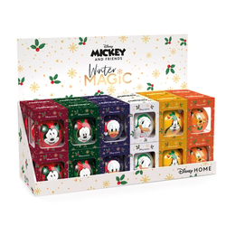 Expositor De Venta Bolas De Navidad Disney Winter Magic 24 U