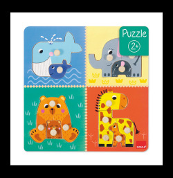 PUZZLE MAMAS ET BEBES (14 PIEZAS)