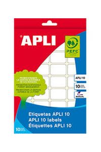 BLISTER 10 MINI BOLSA ETIQUETAS ADHESIVAS 8X20 APLI CANTOS
