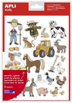 SAC 3 FEUILLES GOMETS TEMATICOS LA FERME