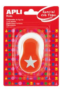 PERFORADORA PAPER I GOMA EVA ESTRELLA TARONJA 25,4MM