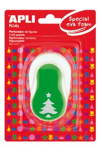 FURADOR PAPEL E BORRACHA EVA ÁRVORE VERDE 25,4MM