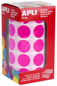 ROULER GOMETS REDONDO FUCSIA AUTOADHESIVOS 20MM