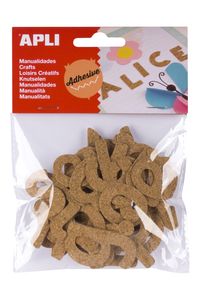 SACO 52 LETRAS ADESIVAS DE CORCHO
