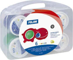 ESTOIG 6 POTS PINTURA DITS MILAN 100ML COLORS ASSORTITS