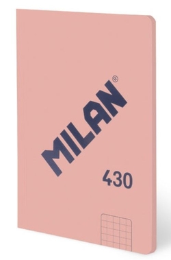 LIBRETA ENCOLADA A6 48H 95G CUAD.5X5 COLOR ROSA