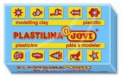 BLOCO PLASTILINA JOVI 70 PEQUENA 50G. AZUL CLARO
