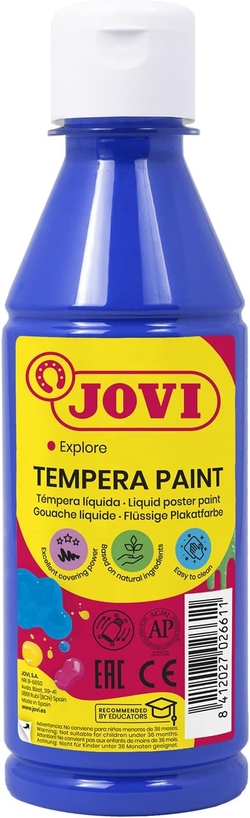 BOTE TEMPERA LIQUIDA JOVI 250ML AZUL ULTAMAR