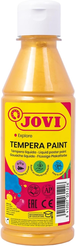 POT TEMPERA LIQUIDA JOVI 250ML METALIC ORO
