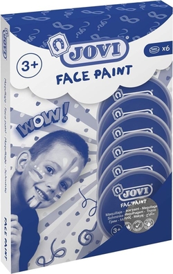 ESTOJO 6 BOTES PINTURA FACIAL 8ML PRATA