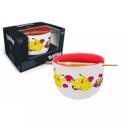 Pokemon - Pikachu - Tazón De Ramen Con Palillos - 450 Ml